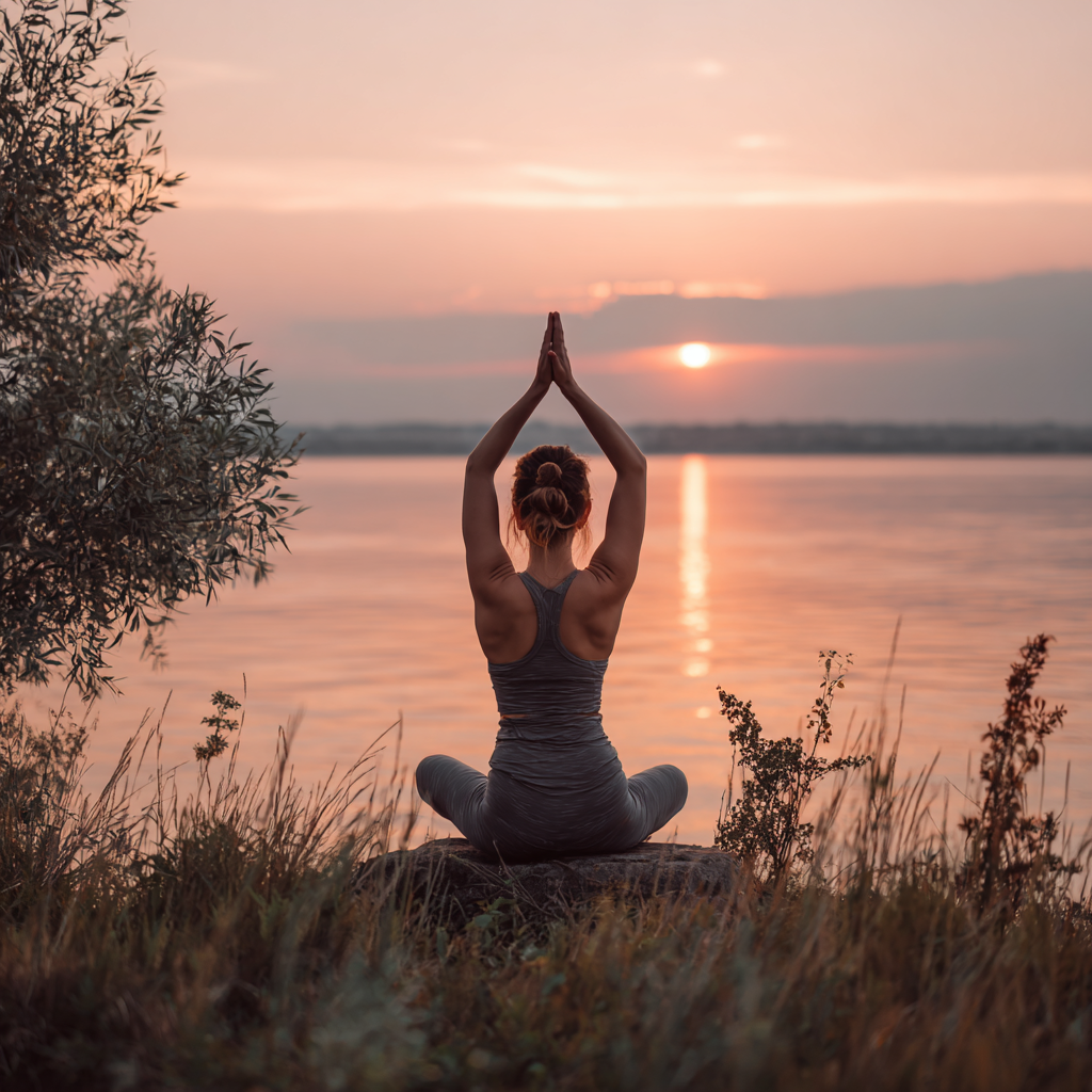Jóga cvičenie v pokojnom prostredí