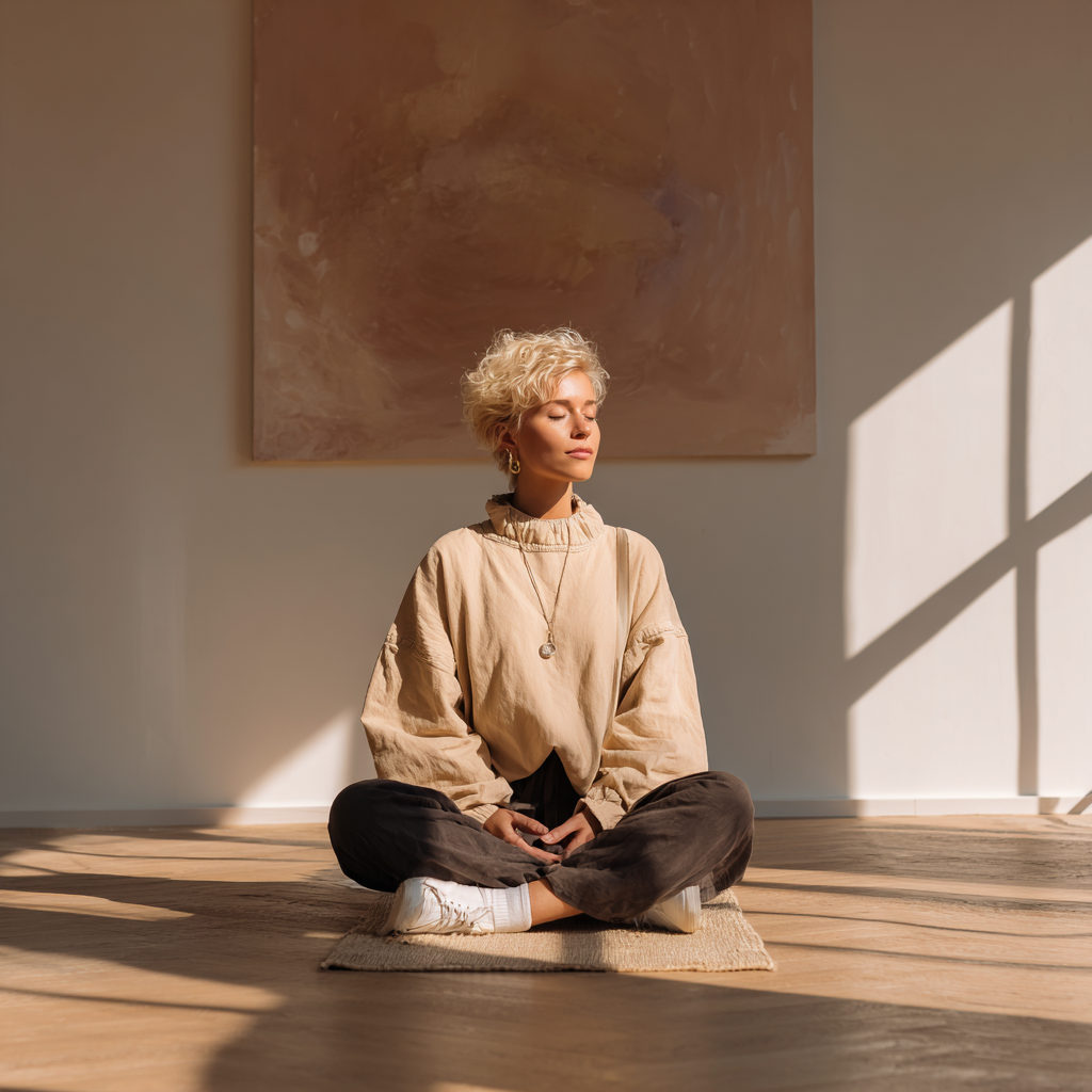 Jóga trieda v štúdiu